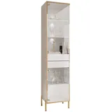 lookway Vitrine Aurora 0 x 0 x 0 cm Weiß/Gold