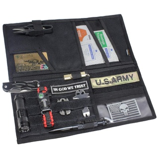 WYNEX Molle Visor Panel Organizer, Taktische Auto Sonnenblende Abdeckung Molle Gurtband kompatibel Fahrzeug Visier Lagerung Inhaber Tasche