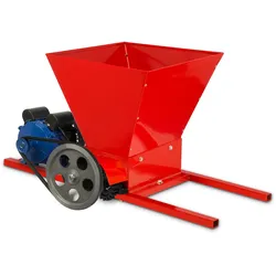 VERTES Traubenmühle, elektrisch 550W, Trichteröffnung 40x38cm, 2 Walzen, für Maische aus Weintrauben