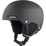 Alpina ZUPO - Sicherer, Stoßabsorbierender, Belüfteter & Schlagfester Skihelm Für Kinder, black matt, 51-55 cm