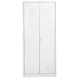 Gürkan Putzmittelschrank 80 x 50 x 180 cm Weiß