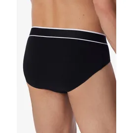 SCHIESSER Slip unifarben blau/schwarz M 9er Pack
