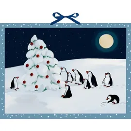 Coppenrath Verlag Pinguin-Weihnacht Wand-Adventskalender