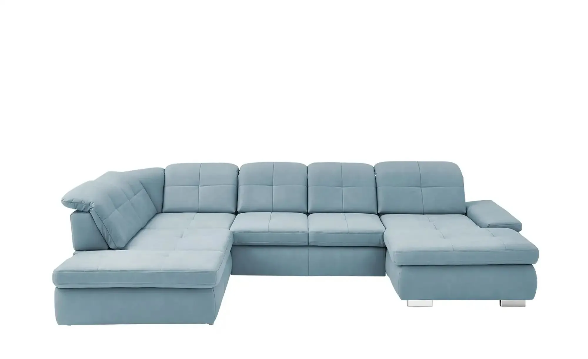 Kollektion Kraft Wohnlandschaft aus Mikrofaser Affair ¦ blau ¦ Maße (cm): B: 371 H: 100 T: 260.0