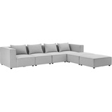 Juskys modulares Sofa Domas XXL - Wohnlandschaft - Hellgrau