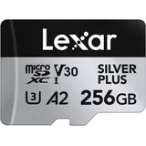 Lexar Professional Silver Plus 256 GB, microSDXC, U3, UHS-I, 205MB/s MicroSD