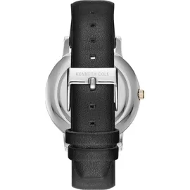 Kenneth Cole New York Herren-Armbanduhr Analog Quarz Leder KC15202001