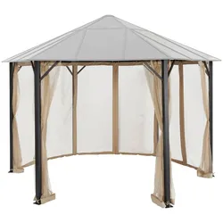 Pavillonseitenteil KONIFERA "Costa Brava", beige, Polyester, Pavillonseitenteile, beige