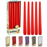 Bolsius Wachskerze 245 x 24 mm 10 St. rot