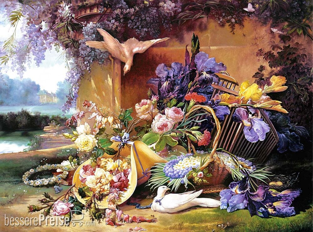 Castorland C-200276-2 - Elegant Still Life with Flowers, Eugene Bidau. Puzzle 2000 Teile