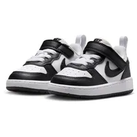 Nike Court Borough Low Kinder Schwarz/Weiß 22