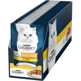 Gourmet Perle Erlesene Streifen Katzenfutter Nass, Mit Huhn, 26Er Pack (26 X 85G
