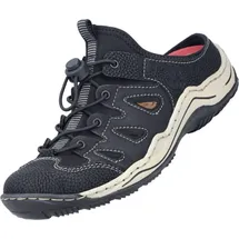 Rieker Damen Pantolette in Schwarz, Größe 42 - Schwarz