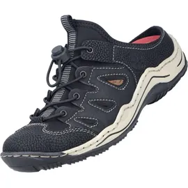 Rieker Damen Pantolette in Schwarz, Größe 42 - Schwarz