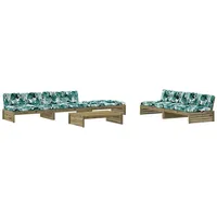 vidaXL 6-tlg Garten-Lounge-Set mit Kissen Imprägniertes Kiefernholz Modell 32