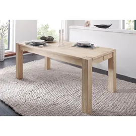 MASSIVMOEBEL24.DE NATURE WHITE 90 x 76 x 90 cm beige