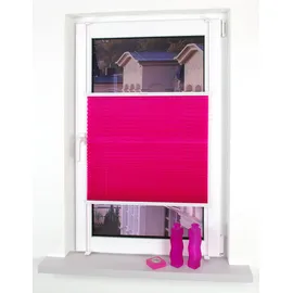 LIEDECO Klemmfix Plissee verspannt 60 x 150 cm rot