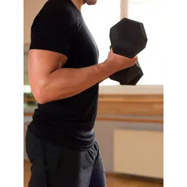 Sporttrend 24 Hexagon Hantel Kurzhantel 25 kg schwarz