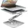 AXAGON STND-LR Aluminiumständer für Laptops 10–17.3. Verstellbare Höhe und Winkel., und 360° rotation for and tablets, Notebook Ständer, Silber,