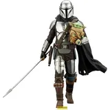 Kotobukiya Star Wars The Mandalorian statuette PVC ARTFX 1/10 Mandalorian & Grogu with Beskar Staff 18 cm