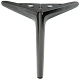 Prima-Online Möbelfuß 4 Stück Möbelfüße Metall möbelbeine Schrank Sofa Couch Dunkles Nickel 12 cm