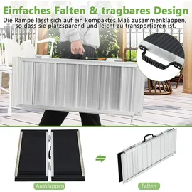 Costway Rollstuhlrampe 91 x 74 cm 272 kg