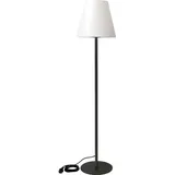 Perel Außenstandleuchte Kunststoff 150 cm E27 grau/weiß