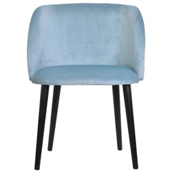 JVmoebel Sessel, Design Lounge Club Stuhl Esszimer Lehn Relax Polster Gastro Stühle Sessel Livia blau