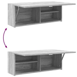 vidaXL Bad-Wandschrank 80 x 25 x 30 cm Grau