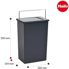 HAILO Inneneimer 10 l Dunkelgrau