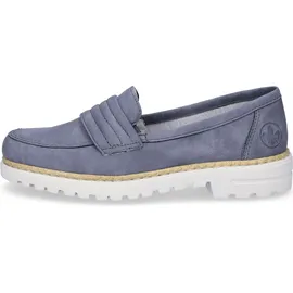 Rieker Damen 54855 Loafer, blau, 39 EU