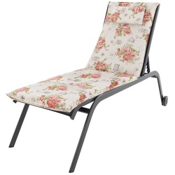 DOPPLER Auflage »Expert«, weiß/rosa, Blumen, BxL: 60 x 195 cm
