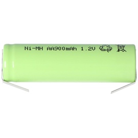 AccuCell NiMH Akku Flat Top Mignon AA 800mAh mit Lötfahne in U-Form