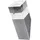 LEDVANCE Außenleuchte Edelstahl 22,5 cm inkl. LED-Lampe 400 lm silber