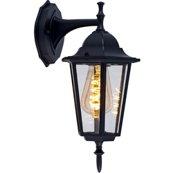 Außen Wand Laterne Veranda Strahler Terrassen Lampe DIMMBAR im Set inkl. RGB LED Leuchtmittel