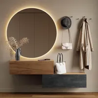 Planetmöbel Flur Möbel Garderobe 2x Hängeschrank 100 cm gold
