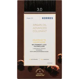 Korres Arganöl Haarcoloration 3.0 dark brown 145 ml