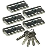 ChiliTec Schließzylinder mit 5 Schlüsseln, 30/30 mm, gleichschließend, 5
