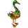 kamelshopping Gartenfiguren aus Metall für den Garten, Moderne Deko-Figuren, handbemalt mit Rostschutz-Lackierung, für außen, witterungsbeständig (Ente – ca. 34,5 cm hoch)