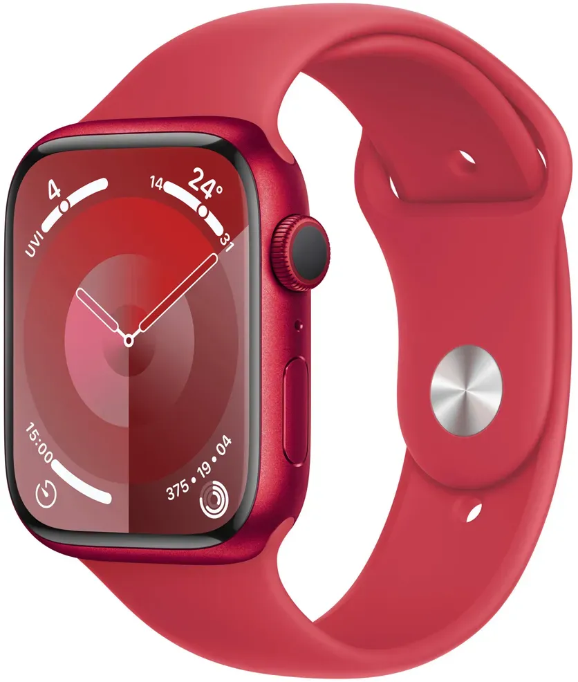 Apple Watch 9 (PRODUCT)RED GPS 45mm M/L Aluminium rot Sportarmband