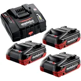 Metabo Basis Set 3x LiHDX 18 V 4,0 Ah 624974000
