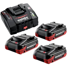 Metabo Basis Set 3x LiHDX 18 V 4,0 Ah 624974000