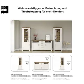 Set One by Musterring Wohnwand »York« Set, 3 Stk. tlg., weiß