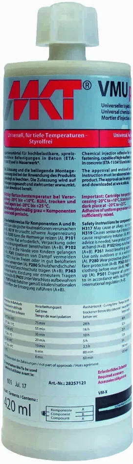 MKT Verbundmörtel VMU plus Polar - 420ml (inkl. 1 Statikmischer)