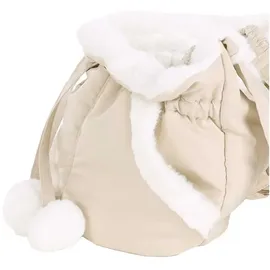 Karlie Flamingo Cuddi Beige 32x22x25cm – Polyester & Plüsch – Top-Öffnung – Boden abnehmbar – Seitentaschen – Staufach – Schulterriemen – Sicherheitsleine