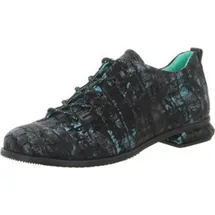 SIMEN Schnürschuhe Damen, schwarz, 39 EU