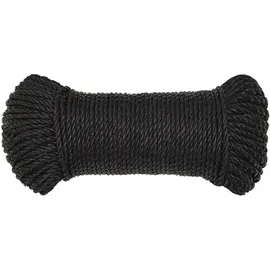 vidaXL Arbeitsseil Schwarz 3 mm x 50 m