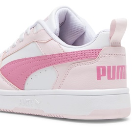 Puma Unisex Kinder Rebound V6 Lo Jr Turnschuhe, White Fast Pink Whisp Of Pink, 38 EU