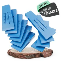 greate. Kunststoff Fällkeil Forst Set 10-teilig - Forst Zubehör Wald, - Forstkeil