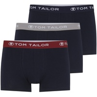 TOM TAILOR Herren Boxershorts, Vorteilspack - Hip Pants, Buffer G4, Boxer Brief, Uni Navy M 3er Pack